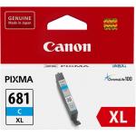 Canon CLI681XLC Ink Cartridge - Cyan High Yield - 500 Pages - for Canon TR7560 / TR8560 / TS6160 / TS6260 / TS6360 / TS6365 / TS8160 / TS8260 / TS8360 / TS9160 / TS9565 / TS9560 / TS706 Printer