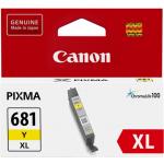 Canon CLI681XLY Ink Cartridge Yellow, Yield 500 pages, for Canon TR7560, TR8560, TS6160, TS6260, TS6360, TS6365 TS8160, TS8260, TS8360, TS9160 , TS9565, TS9560, TS706 Printer