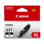 Canon CLI651XLBK Ink Cartridge - Black High Yield - 750 Pages - for Canon PIXMA MG6360 / MG5460 / iP7260 / MX726 / MG5560 / iP8760 / iX6860 / MG6460 / MG7160 / MX926 / MG5660 / MG6660 / MG7560 Printer