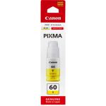 Canon GI60Y Ink Bottle Yellow, Yield 7700 pages for Canon Endurance G7060, G6060, G6065 Printer