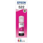 Epson T522 INK BOTTLE MAGENTA for Epson Expression ET2710, WorkForce ET1110, ET4700, ET1810,ET2720,ET4800,ET2820, ET2810 Printer