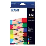 Epson DURABrite Ultra 812 Ink Cartridge Value Pack - Black / Cyan / Magenta & Yellow