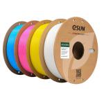 eSun PLA+ Filament CMYK Bundle - Cyan / Magenta / Yellow / White 4kg Roll - 1.75mm - Compatible with Most FDM 3D Printers such as Creality / Bambu Lab / AnkerMaker / Raise3D / Flsun