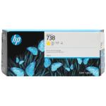 HP 738 300ml DesignJet Ink Cartridge - Yellow for DesignJet T850