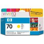 HP 70 130ml Ink Cartridge - Yellow C9454A