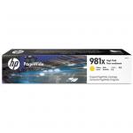 HP 981X Original Ink Cartridge - Yellow - Inkjet - High Yield - 10000 Page