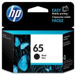 HP 65 Ink Cartridge Black, Yield 120 pages for HP AMP 120 , DeskJet 2620, 2621, 3720, 3721, HPEnvy 5020, 5030, Officejet 2623 Printer