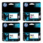 HP 965 Ink Value Pack - Black / Cyan / Yellow / Magenta for OfficeJet Pro 9010 / 9012 / 9018 / 9019 / 9020 / 9028 Printer