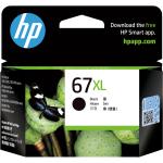 HP 67XL Ink Cartridge Black, Yield 240 pages for HP DeskJet 2330, 2720, 2721, 2723, 2820e, ENVY 6420, 6020 Printer