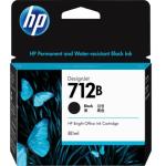 HP 712B 80ml Ink Cartridge - Black for HP Design Jet T230 printer