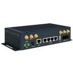Advantech ICR-4434W1S Cellular Router, LTE Cat.12, Global, 5  Gig ETH, 1  RS232, 1  RS485, 1  SFP, CAN BUS, DI/DO, USB, SD Card, PoE, WiFi, No ACC, -40 to +60°C