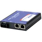Advantech IMC-390-M1-US Mini PoE+ Media Converter, 1000Mbps, Multimode 1300nm, 2km, SC, AC adapter (also known as MiniMc 857-11913)