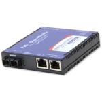 Advantech IMC-390-MM-PS Mini PoE+ Media Converter, 1000Mbps, Multimode 850nm, 550m, SC, AC adapter w/o power cord