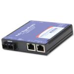 Advantech IMC-390-MM-US Mini PoE+ Media Converter, 1000Mbps, Multimode 850nm, 550m, SC, AC adapter (also known as MiniMc 857-11912)