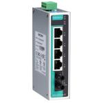 MOXA Industrial switch EDS-205A-M-ST-T 5-port 4X10/100BaseT(X) ports, 1X100BaseFX multi-mode port with ST connectors, -40 to 75°C operating temperature