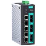 MOXA Industrial switch EDS-408A-3M-SC-T 8-port Entry-level managed Ethernet switch, -40 to 75°C operating temperature - 5x 10/100BaseT(X) ports, 3x 100BaseFX multi-mode ports with SC connectors