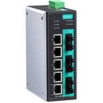 MOXA Industrial switch EDS-408A-3M-ST-T 8-port Entry-level managed Ethernet switch, -40 to 75°C operating temperature - 5x 10/100BaseT(X) ports, 3x 100BaseFX multi-mode ports with ST connectors