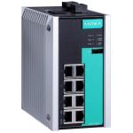 MOXA Industrial switch EDS-G508E 8 port 8-port full Gigabit managed Ethernet switch, 8 10/100/1000BaseT(X) ports, -10 to 60°C operating temp