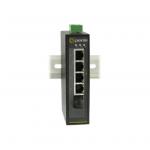 Perle 105F-M1ST2D Ethernet Switch 4 x 10/100Base-TX RJ-45 ports and 1 x 100Base-BX, 1550nm TX / 1310nm RX single strand multimode port with simplex (BIDI) ST connector   up to 5km/3.1 miles, 0 to 60C operating temperature