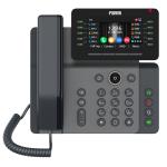 Fanvil V65 premium business phone, 20 SIP lines, adjustable 4.3-inch colour screen, built in WiFi & Bluetooth, HD voice microphone/speaker, 10 DSS keys with LED indicator light