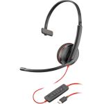 HP POLY HEADSETS 80S09A6 Poly Blackwire 3210 Monaural USB-C Headset (Bulk)