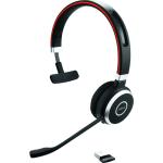 Jabra Evolve 65 SE Bluetooth On-Ear Headset, Mono - UC Certified Link390a / Busy Light / Up to 30m Distance / Up to 10-Hour Talk-Time