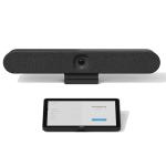 Logitech Rally Bar Huddle + TAP IP 4K PTZ All-in-one Conference Video Bar, MTR on Android - FOV 120°, 4x Zoom, Microphone Range up to 4M