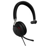 Yealink UH38 USB Wired On-Ear Mono Headset - Teams Certified 2-Mics Noise Cancellation / Busy Light / In-Line Controls