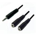 Dynamix CA-STY-2 STEREO CABLE Y 3.5mm JACK PLUG 2M SPLITTER - 3.5mm stereo plug to 2 x 3.5mm sockets