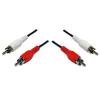 Dynamix CA-2RCA-2 Audio 2 RCA to 2 RCA Cable - 2m - Red & White Dynamix CA-2RCA-2 Audio 2 RCA to 2 RCA Cable - 2m - Red & White
