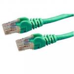 Dynamix PLG-C6A-1 Cat6 RJ45 Patch Lead - 1m - Green UTP - T568A - 250MHz - 24AWG - Slimline - Snagless - Gold Plated