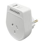 Jackson PTA8810USBPD Outbound 20W PD Travel Adapter USB-A/C Ports NZ/AUS Plugs for use in Europe,Bali and more