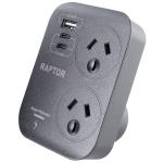 Jackson RAP245 Raptor 2 Way Adaptor 2x USB-C 45W PD 1x 36W USB-A Ports