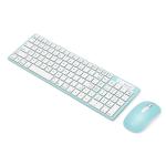 Bonelk KM-322 Wireless Keyboard & Mouse Combo - Teal Slim