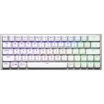 Cooler Master SK622 RGB Mechanical Gaming Keyboard - White Hybrid Wired & Wireless - Low Profile - 60% Mechanical - Blue Switch