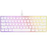Corsair K65 RGB Mini 60% Mechanical Gaming Keyboard - White Cherry MX Red