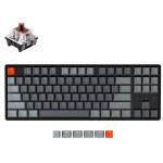 Keychron K8 80% TKL Wireless Optical Keyboard - RGB Backlight Gateron Optical Brown Switches - 87 Key - Hot-Swappable - Aluminum Frame - Normal Profile