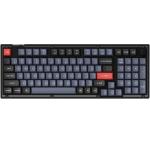 Keychron V5 96% Wired Mechanical Keyboard - Frosted Black(Translucent) Keychron K Pro Red Switches - 100 Key - Full Assembled - Knob - Hot-Swap - RGB Backlight - Normal Profile - QMK
