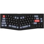 Keychron V8-D2 V8 65% Alice Layout Wired Mechanical Keyboard - Carbon Black Keychron K Pro Mechanical Blue Switches - 68 Key - QMK - Full Assembled - Knob RGB - Hot-Swap