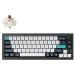 Keychron Q2M-M3 Q2 Max 65% Wireless Mechanical Keyboard - Carbon Black Gateron Jupiter Brown Switches - 68 Key - Wireless / Wired / 2.4GHz - Normal Profile - QMK - Full Assembled Knob - RGB - Hot-Swap