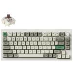 Keychron Q1M-P3 Q1 Max 75% Custom Keyboard - Shell White Gateron Jupiter Brown Switch - ANSI 75% Layout 81 Key - Full Assembled Knob - RGB Hot-Swap - Wireless / Wired / 2.4GHz Normal Profile QMK