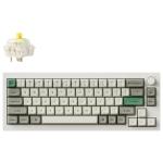 Keychron Q2M-P4 Q2 Max Custom Mechancial Keyboard - Shell White Gateron Jupiter Banana Switch - Wireless / Wired / 2.4GHz - Normal Profile - QMK - ANSI 65% Layout - 68 Key - Full Assembled Knob - RGB Hot-Swap