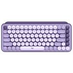 Logitech POP Keys Wireless Mechanical Keyboard with Customizable Emoji Keys - Lavender