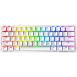 Razer Huntsman Mini 60% Gaming Keyboard - Mercury - White - Razer Clicky Optical Switch