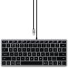 SATECHI Slim Keyboard - Space Grey Wired USB-C - Backlit SATECHI Slim Keyboard - Space Grey Wired USB-C - Backlit