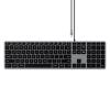 SATECHI W3 Keyboard with Numeric Keypad - Space Grey Wired USB-C - Backlit - with Numeric Pad SATECHI W3 Keyboard with Numeric Keypad - Space Grey Wired USB-C - Backlit - with Numeric Pad