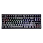 Vertux VERTUPRO-80 HyperSpeed RGB Mechanical Gaming Keyboard Built-in 2000mAh Battery - All Keys are Anti-Ghosting - Connects Wirelessly via Bluetooth or USB-C - 2000mAh Battery for 12 Hours Life
