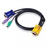 Aten 2L-5203P 3M PS/2 KVM Cable with 3 in 1 SPHD