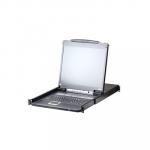 Aten CL5708IN 19" 1 Local/Remote Share Access 8-Port Single Rail LCD KVM over IP Switch, 2 VGA USB KVM Cables inclued