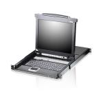 Aten CL5716IN 19" 16-Port PS/2 and USB VGA LCD KVM over IP Switch with Daisy-Chain Port and USB Peripheral Support